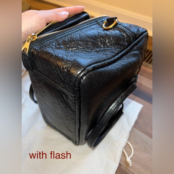 BALENCIAGA Leather Blanket Square Bag - Picture 8 of 16